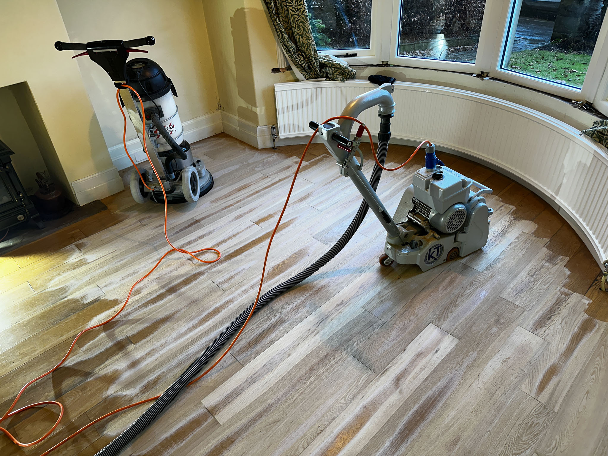 Dust free floor sanding by TF Building and Renovations Skipton Ilkley and Harrogate